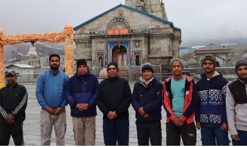 बीकेटीसी का अग्रिम दल पहुंचा केदारनाथ धाम ,दो मई को खुलेंगे केदारनाथ धाम के कपाट