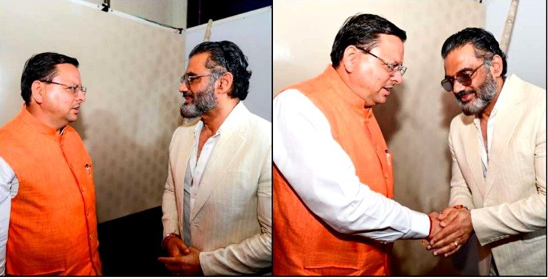सीएम धामी से मिले सुनील शेट्टी: उत्तराखंड में फिल्म शूटिंग बढ़ाने को लेकर हुई खास बातचीत