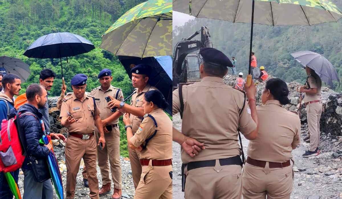 उत्तराखंड: यमुनोत्री हाईवे पर आफत, भूस्खलन के बाद SP ने किया स्थलीय निरीक्षण, दिए निर्देश