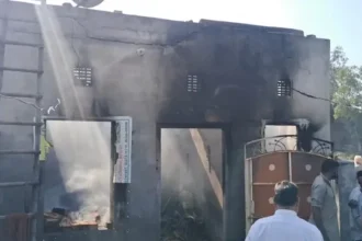 "फरीदकोट: गैस लीक से सिलेंडर फटा, घर का सारा सामान जलकर राख"