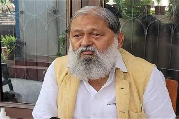 कैबिनेट मंत्री अनिल विज